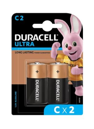 Picture of Duracell Type C Alkaline Batteries, Pack of 2