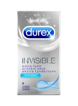 Picture of Durex Invisible Extra Thin Condoms 6's