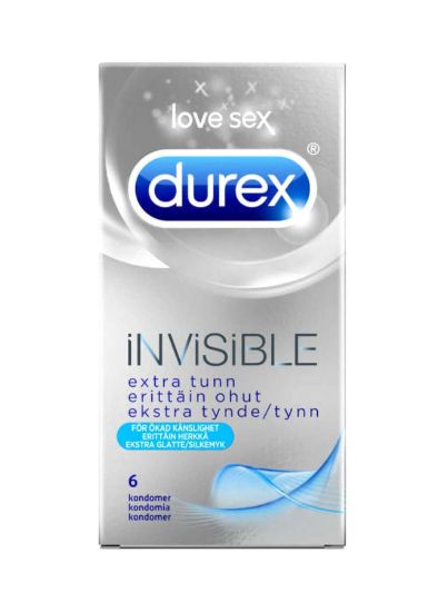 Picture of Durex Invisible Extra Thin Condoms 6's