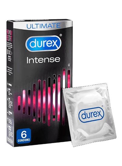 Picture of Durex Intense Pleasure Condoms 6's