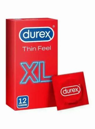 Picture of Durex Thin Feel Condom, X-Large, 12 Pieces