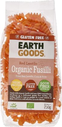 Picture of Earth Goods Organic Fusilli Red Lentil Gluten Free 250gm