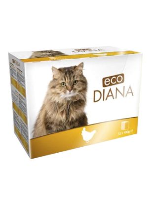 Picture of Eco Diana Cat Food Chunk With Chicken (12x100gm)