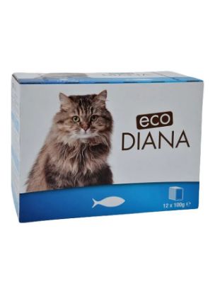 Picture of Eco Diana Cat Food Chunks With Fish (12x100gm)