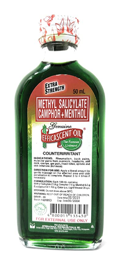 Picture of Efficascent Oil Methyl Salicylate Camphor & Menthol 100ml