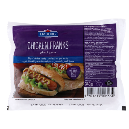 Picture of Emborg Classic Chicken Franks 340gm