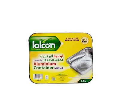 Picture of Falcon Aluminum Container With Lid 131, Pack of 10