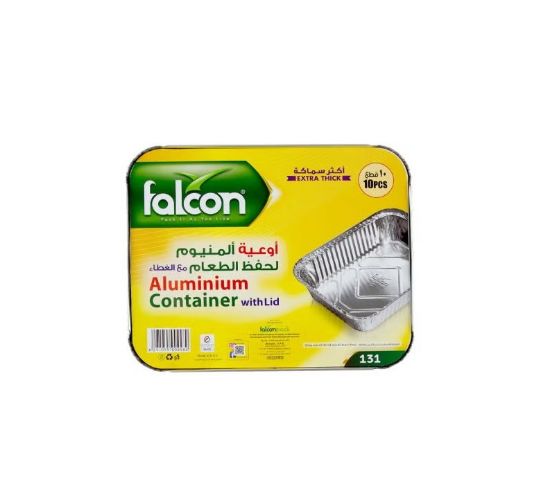 Picture of Falcon Aluminum Container With Lid 131, Pack of 10