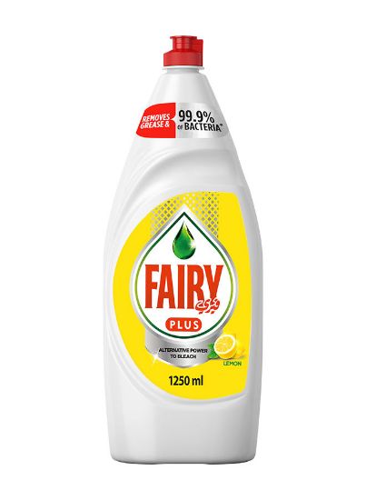 Picture of Fairy Plus Lemon Dishwashing Liquid Soap 1.25litre