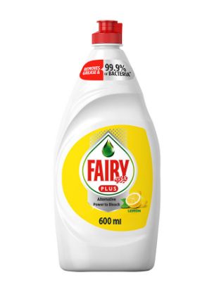 Picture of Fairy Plus Lemon Dishwashing Liquid Soap 600ml