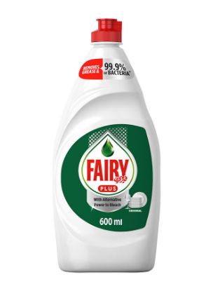 Picture of Fairy Plus Original Dishwashing Liquid Soap 600ml