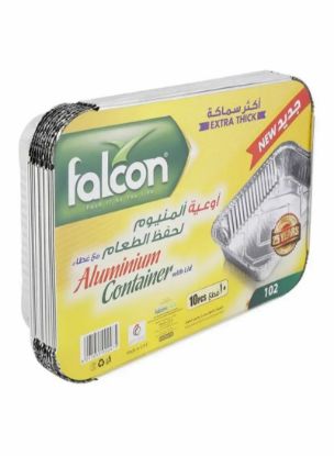 Picture of Falcon Aluminum Container With Lid 10's