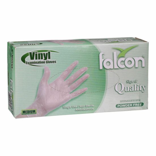 Picture of Falcon Gloves Vinyl Powder Free Medium 100pcs