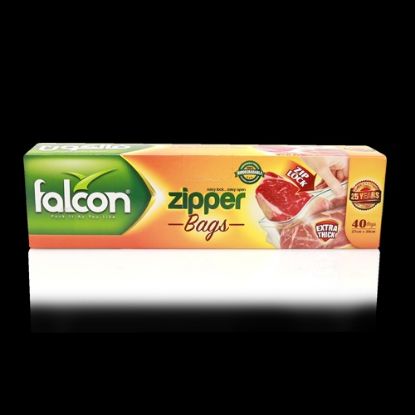 Picture of Falcon Zipper Freezer Bag 30x27cm 40's