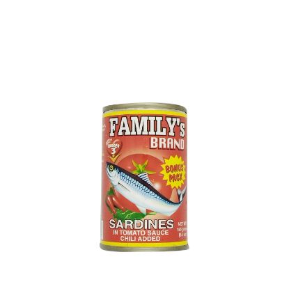 Picture of Family's Sardines In Tomato Sauce Chili Added 155gm