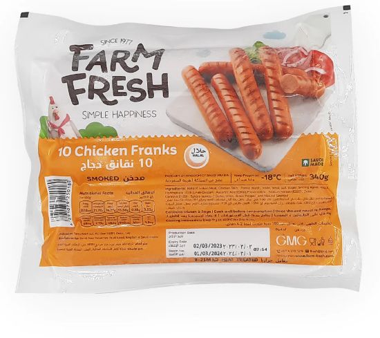 Picture of Farm Fresh 10Chicken Franks 340gm