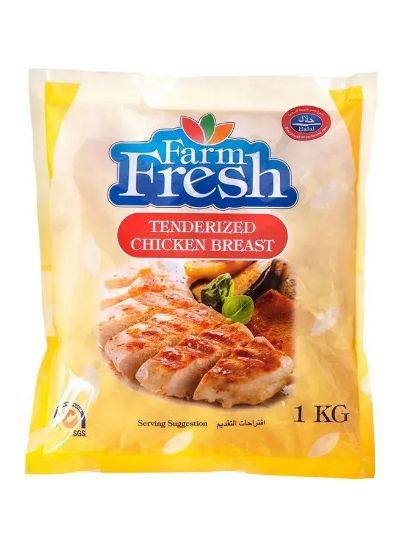 Picture of Farm Fresh Frozen Tenderized Chicken Breast Boneless & Skinless 1kg