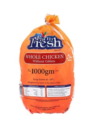 Picture of Farm Fresh Frozen Whole Chicken 1000gm