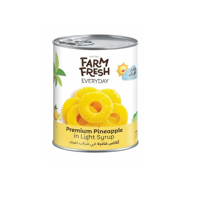 Picture of Farm Fresh Pineapple Slices In Light Syrup 565gm