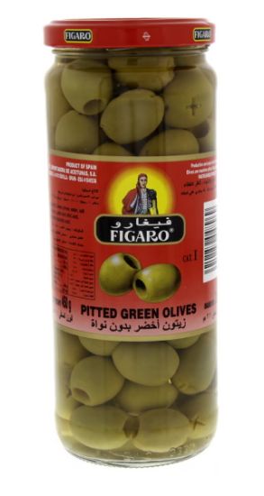 Picture of Figaro Pitted Olives Green 220gm