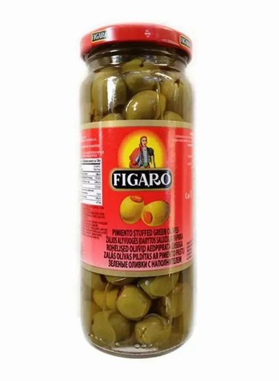 Picture of Figaro Stuffed Green Olives With Pimiento Paste 340gm