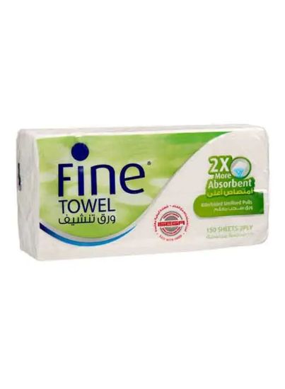 Picture of Fine Sterilized Interfold Towel 2x More Absorbent 2Ply 150's