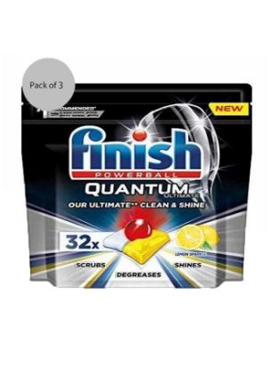 Picture of Finish Dishwashing Tablets Quantum Powerball 3x32's