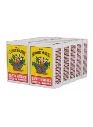 Picture of Flower Basket Safety Match Box Small 100pc