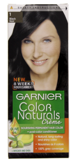 Picture of Garnier Color Cream Dark Blonde Black Noir #1 1's