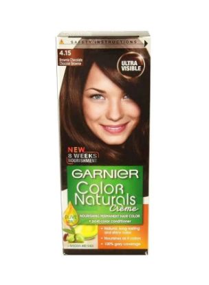 Picture of Garnier Color Natural Creme Permanent Hair Color #4.15 Brownie Chocolate 1Pack