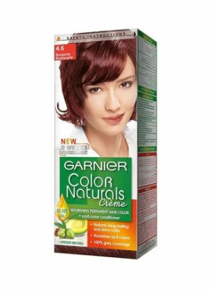 Picture of Garnier Color Natural Creme Permanent Hair Color #4.6 Burgundy 1Pack