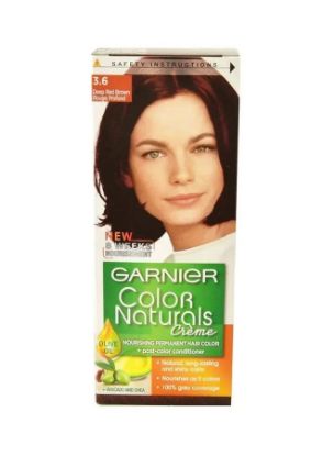 Picture of Garnier Color Natural Creme Permanent Hair Color #3.6 Deep Red Brown 1pack