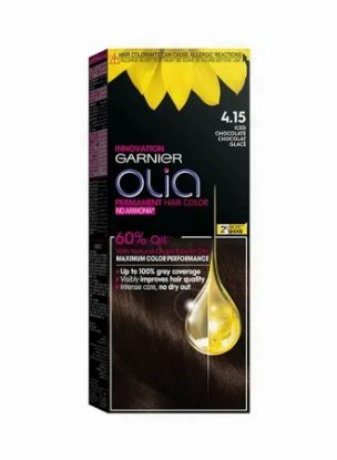 Picture of Garnier Olia Permanent Hair Color No Ammonia 4.15 Iced Chocolate 1pc