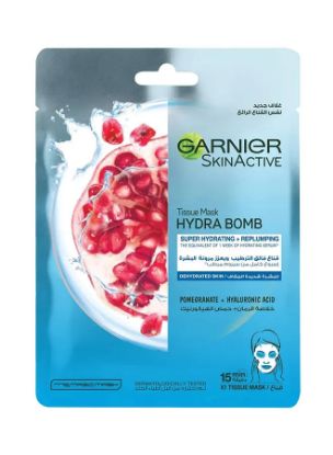 Picture of Garnier Skin Active Pomegranate Skin Active Hydra Bomb Tissue Mask 32gm