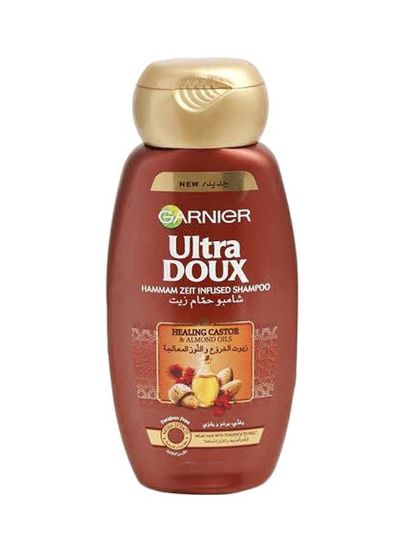 Picture of Garnier Ulitrea Doux Hammam Zeit Infused Shampoo Healing Castor & Almond Oils 200ml