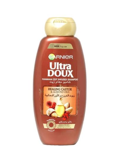 Picture of Garnier Ulitrea Doux Hammam Zeit Infused Shampoo Healing Castor & Almond Oils 400ml