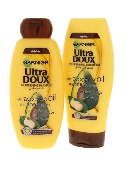 Picture of Garnier Ultra Doux Shampoo Avocado & Shea Butter + Conditioner 2x400ml