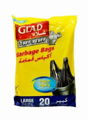 Picture of Glad Tuff Stuff Garbage Bags Large 20's