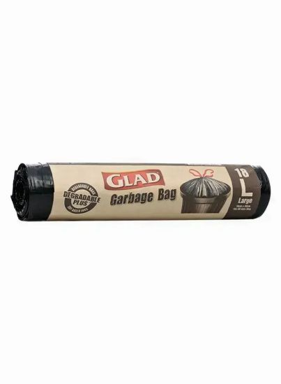 Picture of Glad Garbage Bag Roll Large Black 56Gal 18's