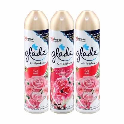 Picture of Glade Airfresh Rose + Peony & Cherry 300ml, Pack of 3