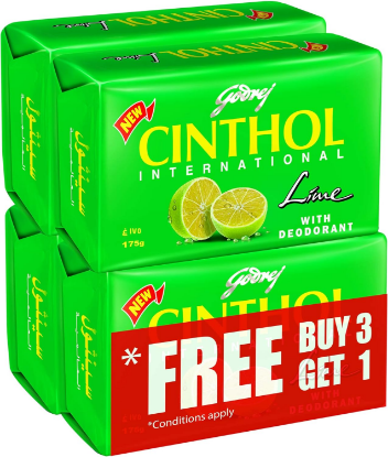 Picture of Godrej Soap Cinthol Lemon 3+1 (175gm)