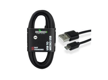 Picture of Green Mouse Micro-USB Data Cable 2 Meters 1pc