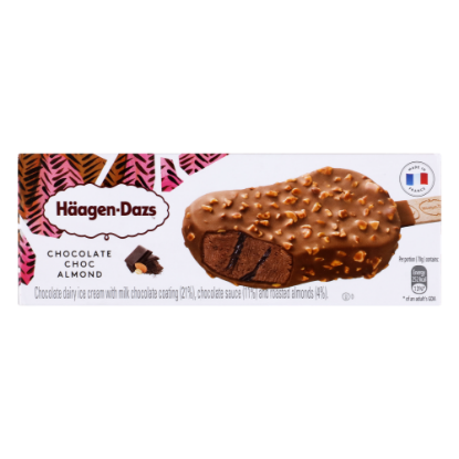 Picture of Haagen Dazs Ice Cream Bar Chocolate Choc Almond 70gm