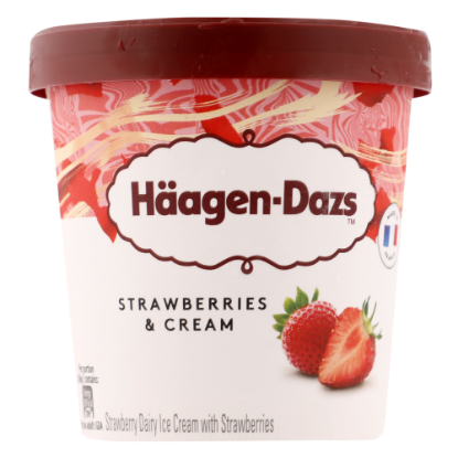 Picture of Haagen Dazs Ice Cream Strawberries & Cream 460ml