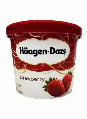 Picture of Haagen Dazs Ice Cream Strawberry & Cream 100ml