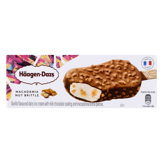 Picture of Haagen-Dazs Macadamia Nut Brittle Ice Cream 70gm