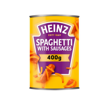 Picture of Heinz Spaghetti And Sausages 400gm