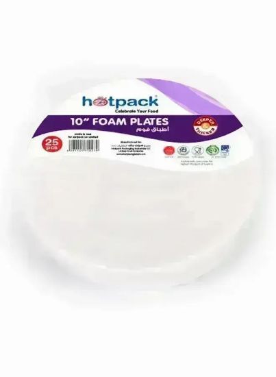 Picture of Hotpack 10" Foam Plate Round 25pcs