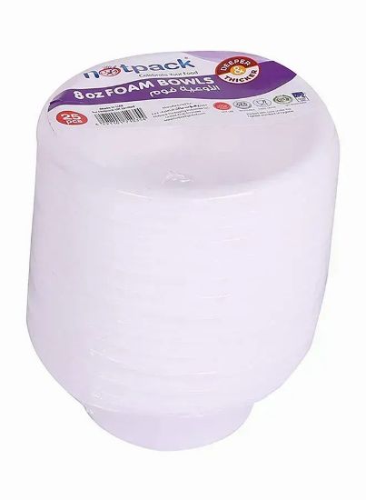 Picture of Hotpack Foam Bowl 8 Ounces 25's