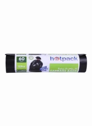 Picture of Hotpack Garbage Bag x-Large Black 95x120cm 12's